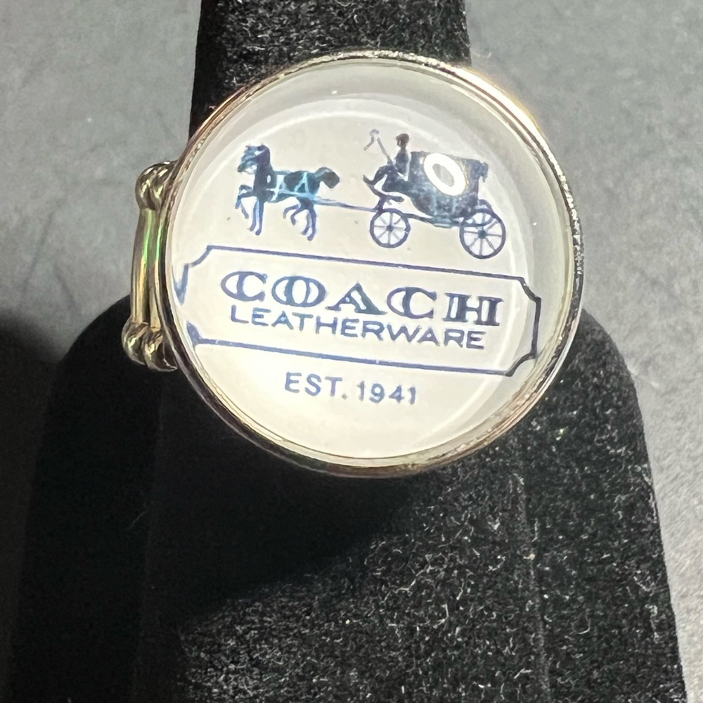 Designer silvertone ring